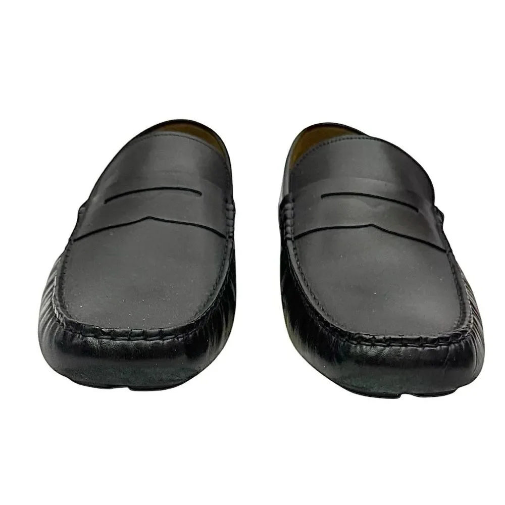 Vince Camuto Black Leather Men’s Driving Moc Pre-Owned EUC Size 14 Medium